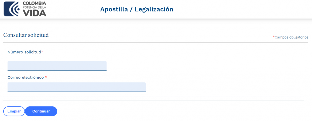 Consultar Trámite de Apostilla Colombia